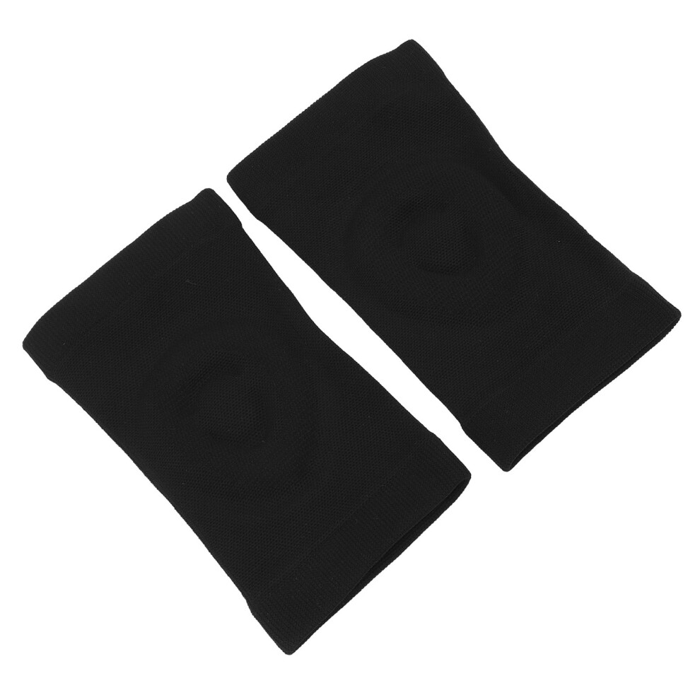 Black Thin Summer Knee Support Pads Â Non Slip Breathable Soft Skin Friendly M