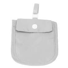 Waterproof Bra Wallet with Lanyard 14x10.5cm Hidden Travel Pouch Gray