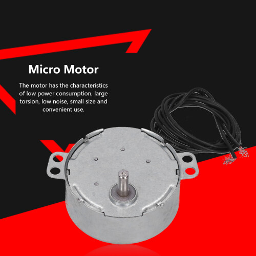 2 Pack CCW Micro Motor 220-240V 50/60Hz 4W