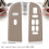Front Left+Right Door Window  Panel Bezel Lift  Panel Cover for  Expedition 2004-2006 Brown2L1Z-14524AAA 9