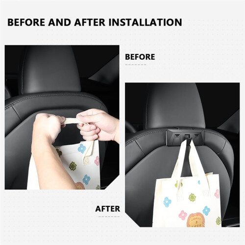 Back Hook for  New Model Y 2025 Launch Model 3 Highland 2024 Multiple Hooks Foldable Design 2