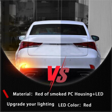 LED Rear Bumper Reflectors Light Brake Tail Lamps for is IS250 IS300 IS350 2013-2017 Sequential Turn Signal Light
