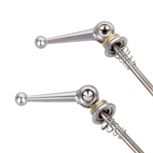 Bicycle Skewers 2 Pair Ultralight Titanium Quick Release Bicycle Hub Skewers for MTB Road Bike,Silver
