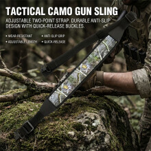 (Camouflage Green, quick release buckle) Durable Anti-Slip Gun Sling for Shooting Training