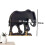 Elephant Crystal Wall Rack Wooden Wall Rack Crystal Display Storage Rack Hanging Floating Rack 6