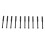 10pcs Black Crossed Angle Spearhead Hex Handle Concrete & Tile Drill Bits 3