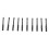 10pcs Black Crossed Angle Spearhead Hex Handle Concrete & Tile Drill Bits 11