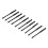 10pcs Black Crossed Angle Spearhead Hex Handle Concrete & Tile Drill Bits 12