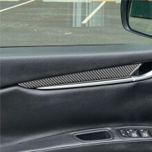 Inner Door Panel Cover Trim Decorative Carbon Fiber for Ghibli 2014-2022 Interior Accessories