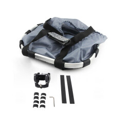 Klappbarer Fahrradlenkerkorb aus Aluminium Oxford 32x23x26 cm