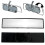 3X Espelhos Retrovisores de Carro, Clipe Interno Universal de 12 Polegadas no Espelho Retrovisor Panorâmico Espelho Retrovisor Amplo Angular 7