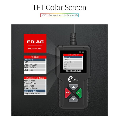 EDIAG YA101 Car Engine Fault Code Reading Card Diagnostic OBD Detector Fault OBD2 Diagnostic Instrument Multi Language 2