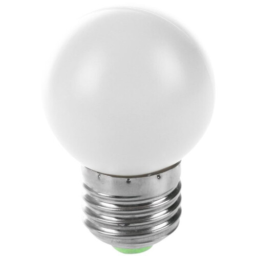 8X E27 LED Light White Bulb Plastic Bulb (0.5W Power, White) 1