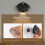 Night Light Motion Sensor Shell Shaped Spotlight Rechargeable Bedroom Corridor Staircase Mural Decorative Light Black 3
