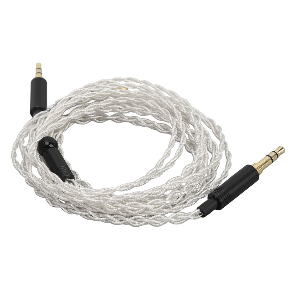 Plated Copper Earphone Cable 1.2M 3.5Mm To Dual 2.5Mm Silver 8041391040338