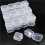 200Packs Small Clear Plastic Storage Containers,Mixed Empty , Case with Lids for Small Items 10