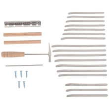 10X 17 Teclas Kalimba DIY Kit Thum Piano Piezas de Repuesto con Llaves Puente Tuning Hammer Kit Kalimba Accesorios