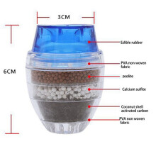 4X Activated Carbon Faucet Filter Faucet Nozzle Water Filter Kitchen Tap 5 Layers Filter Purifier for Home Use ()