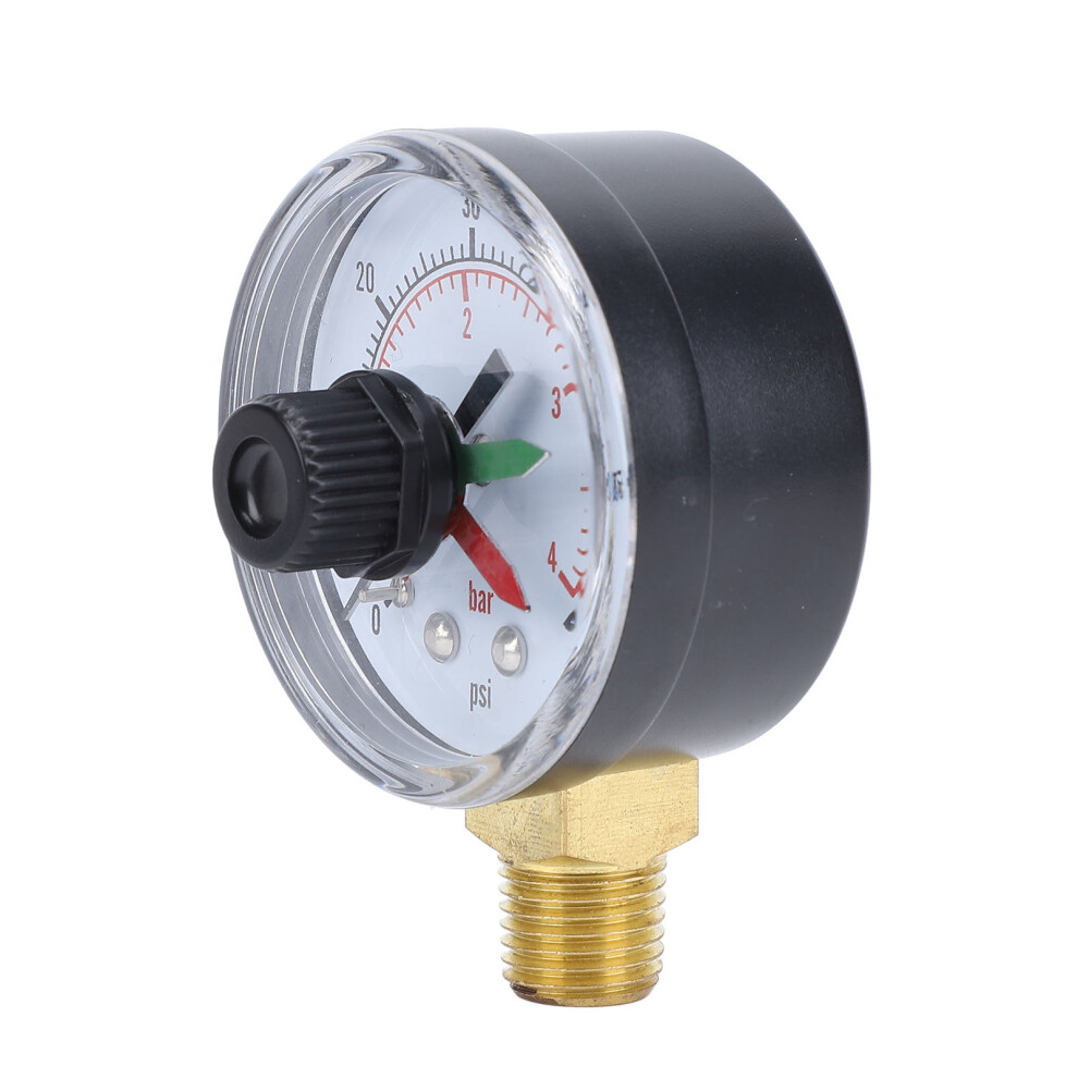 Dn8 Male Thread Water Pressure Gauge For Pool & Spa - 70X52x40mm 5031391040752