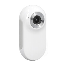 Lightweight Pet Collar Camera 120 Wide Angle Action Cam for Dogs Cats White