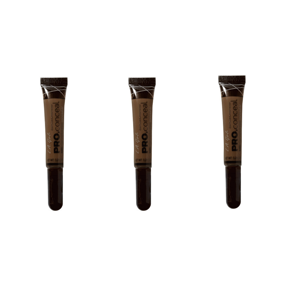 L.a. Girl Pro Conceal Hd High Definition Concealer Mahogany 8G X3