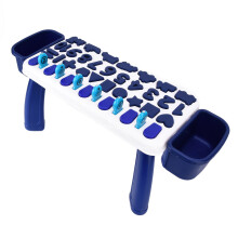 Formen-Matching Zahlen-Puzzle-Spiel für Kinder, Blau, 39x22,5x19cm