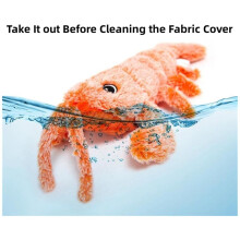 Disquette Lobster Dog Toys Peluche Sautant Homard Jouet Interactif Mouvement Activé Jouet pour Animaux Compagnie en Mouvement, Jouet à Mâcher en