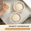 2PCS Bread Proofing Basket Cloth Cover Combination, Bread Protection Basket, Baking Bowl for Sourdough Fermentation 8
