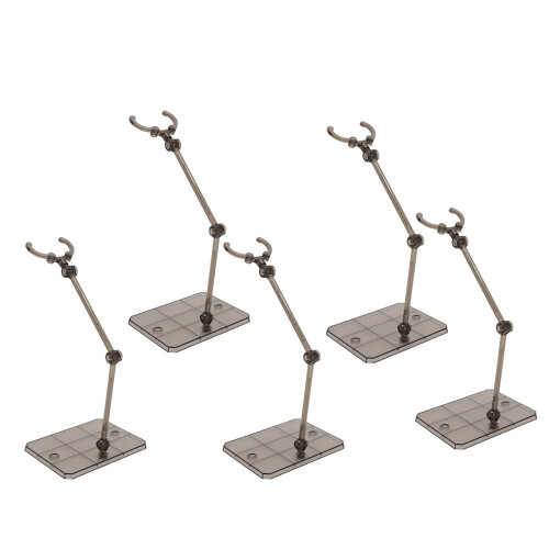 5 pcs Black Plastic Action Figure Stand Support for 1/144 Models