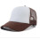 (Coffee White, Sponge Mesh) Ventilated Sun Hat - Adjustable Polyester Cap for Outdoor 1