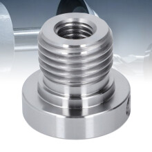 Stainless Steel Lathe Headstock Spindle Adapter 33mm Male 18mm Female Thread