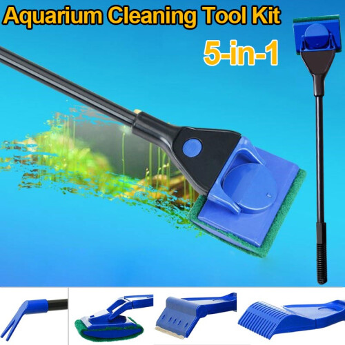 5Pcs Aquarium Cleaning Kit - Fish Tank Tools