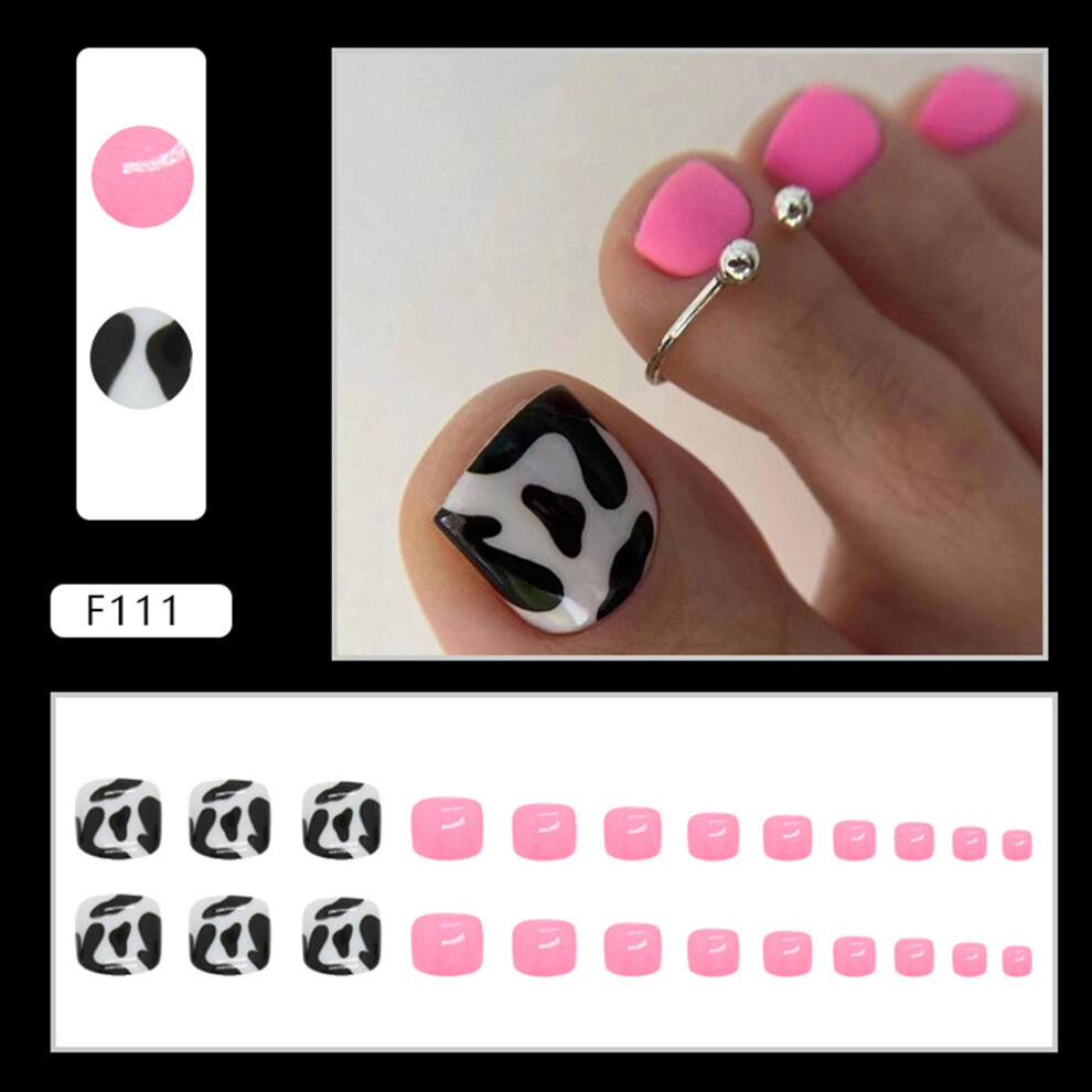 Reach-Tools (Standard) Pink Cow Print False Nails - 50 Char