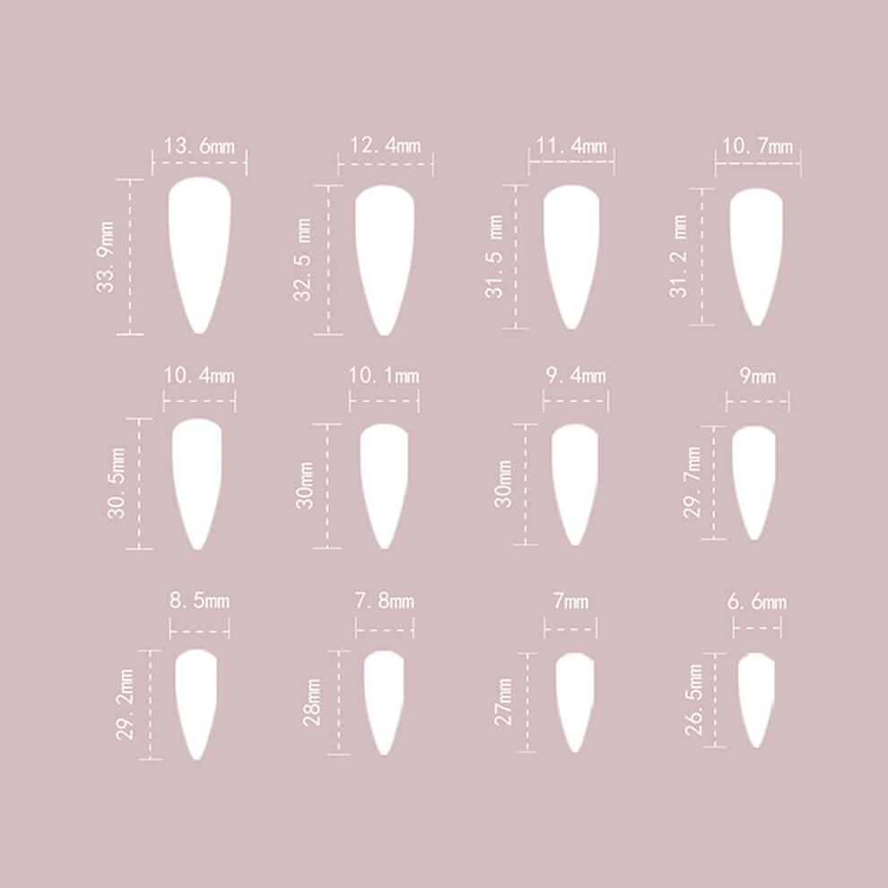 Hue-Grain French Press On Nails - Smudge Color Design