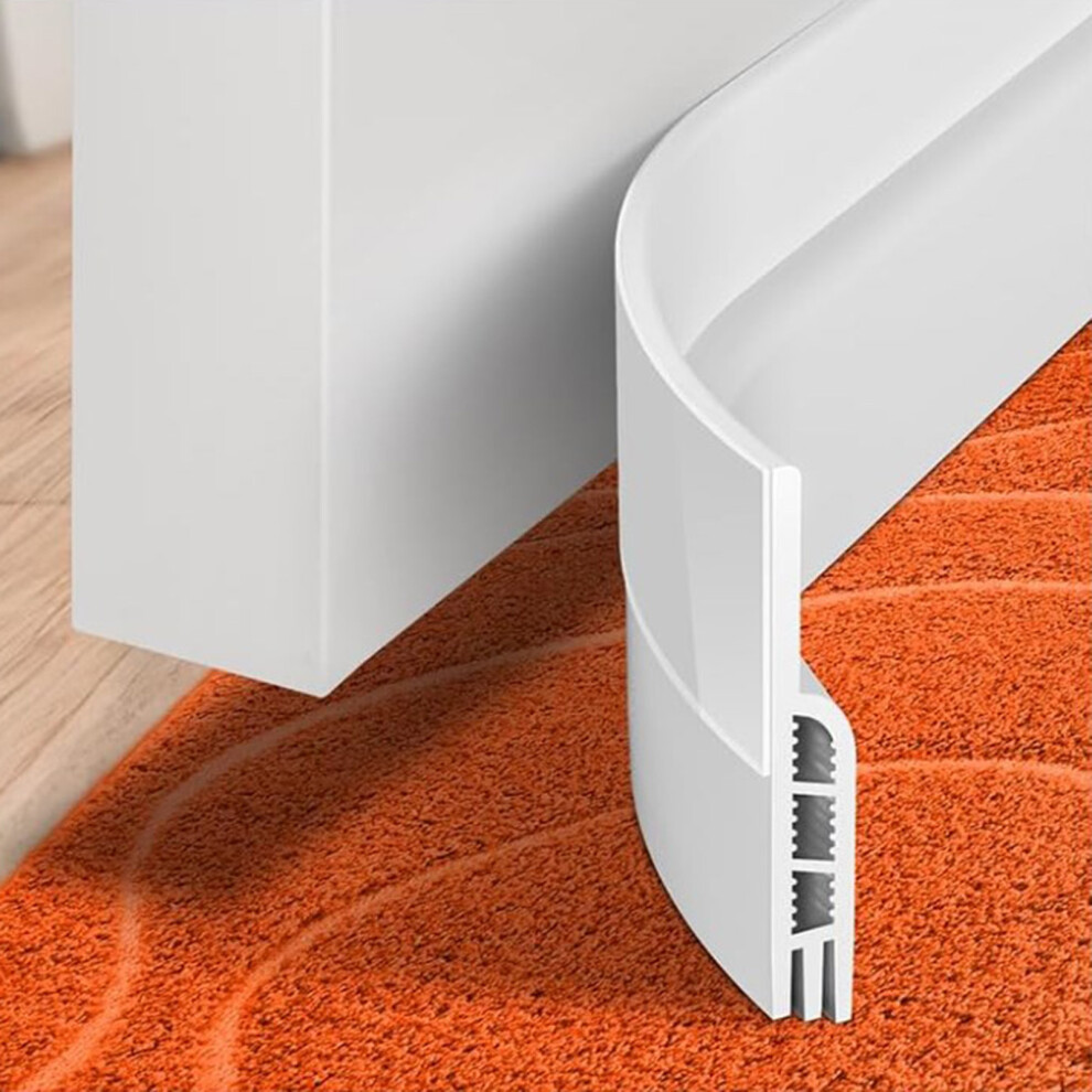 (White, 1M) Self-Adhesive Door Seal Strip - Noise Reduction 6001832626325
