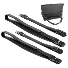 Adjustable PU Leather Accordion Shoulder Strap for 16-120 Bass Black