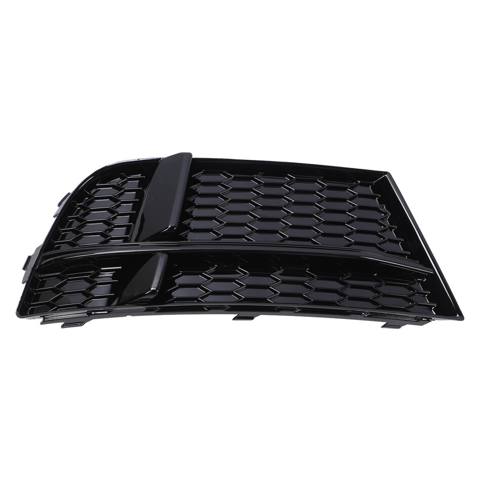 Glossy Front Bumper Fog Grille For A3 8V Sedan & Sportback Black/Light 4951391045599