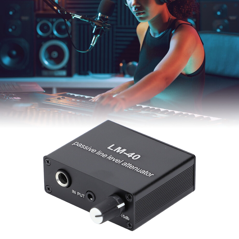 Audio Passive Attenuator -40Db To -15Db 3.5Mm Output Adjustable Sound Level 7651391045847