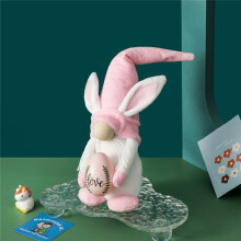 Pasen Konijn Oor Faceless Gnome Dwarf Dolls Vrolijk Pasen Decoratie voor Thuis Easter Egg Bunny Kids Geschenken,Groen