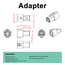 Conector de Carregamento de Carro EléTrico SAE J1772 Tipo 1 para EVSE EV Carregador Adaptador para Modelo X/Y/3/S