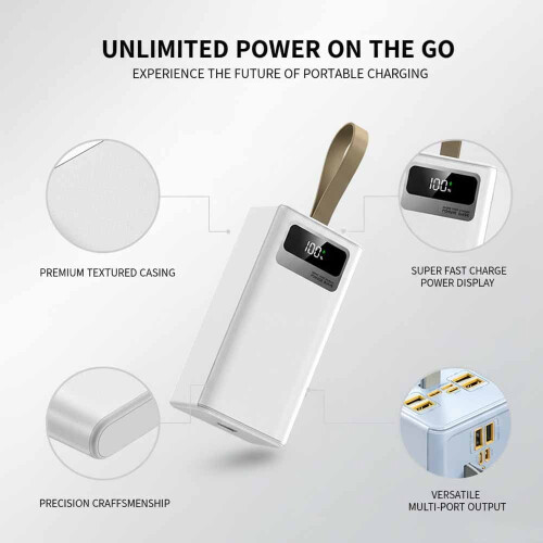 Ασύρματη φορητή μπαταρία 30000mAh με γρήγορο φορτιστή και ασύρματη τροφοδοσία 2
