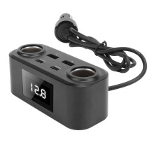 Multi-Port Car Charger Adapter 100W Fast Charging, 6 Ports, 12-24V