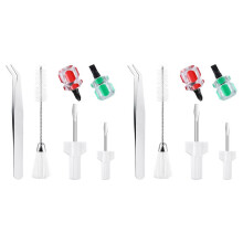 12 Pieces Sewing Machine Cleaning Kit Includes Tweezers Double Headed Lint Brush Screwdriver, for Sewing Tools