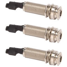 3X Gitarren Endpin Buchse, 6,35 mm Ausgang 2,5 mm Eingangs Endpin Buchse für Akustik Gitarre, Eingebauter Rod Piezo Tonabnehmer, Klarer Klang