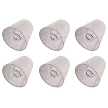 6X Small Lamp Shade Cloth Lamp Cover Chandelier Lamp Dust Cover Fabric Lamp Accessory for Table Lamp and Floor Light