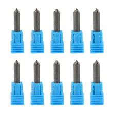 10X PCD Diamond Engraving Bits Engraver Stone Carbide Milling Cutter Granite Marble D6XL40X90degreeX0.4
