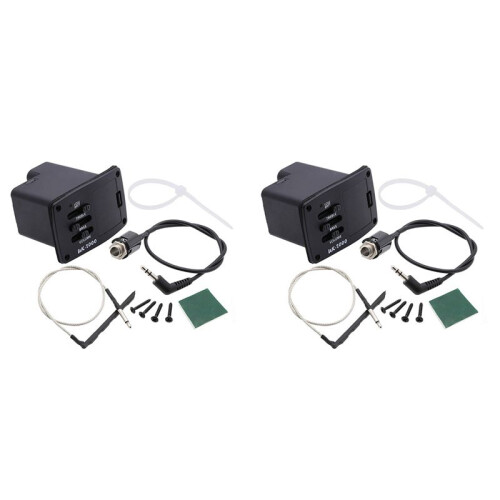 2X Pickups UK-2000 Ukulele  Guitar Pickup 2 Band UK2000 EQ Equalizer System per Ukulele Guitarra