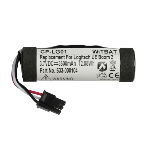 Μπαταρία αντικατάστασης 3500mAh00798-601-8207Για συμβατότητα με το ηχείο Bluetooth Logitech Ultimate 1