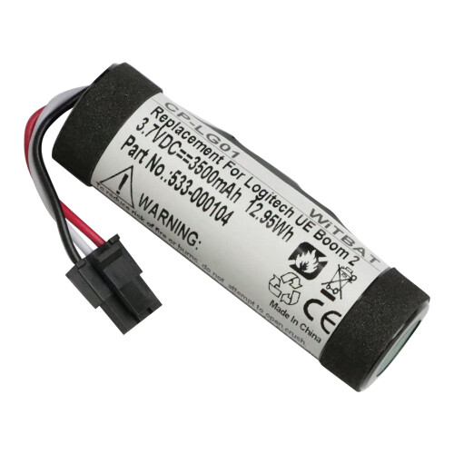 Μπαταρία αντικατάστασης 3500mAh00798-601-8207Για συμβατότητα με το ηχείο Bluetooth Logitech Ultimate 2