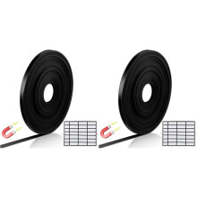 2X Black Tape Roll Strips, Magnetic Board Dividers Magnetic Lines for Classroom Office Art Accessories 8 Meters
